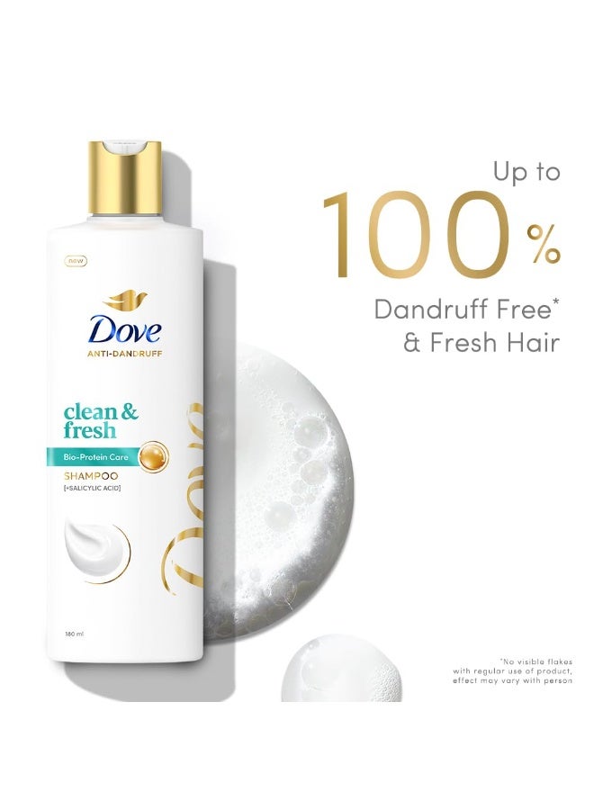 Dove Dandruff Clean & Fresh Shampoo|| 180 ml - Image 2